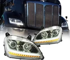 For Peterbilt 579 2012-2021 Headlight Pair W/bulb, Clear Projector, Bar New. Price: $855.99.