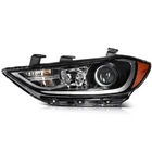 New Headlight Assembly Fits 2017-18 Hyundai Elantra Black Left Side Replacement. Price: $75.99.