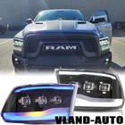Pair Clear Led Headlights For 2009-2018 Dodge Ram 1500/2500/3500 W/animation Drl New. Price: $589.99.