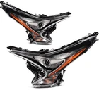 Pair Set Headlights W/bulb For 2016 2017 2018 Toyota Prius Black Full Led Drl New. Price: $285.99.