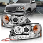 1997-2003 Ford F150/97-2002 Expedition Led Halo Projector Chrome Headlights New. Price: $141.10.