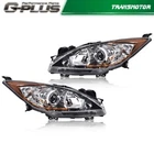 Fit For 10-2013 Mazda Chrome Housing Amber Corner Projector Headlight Set Of New. Price: $126.08.
