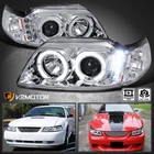 Fits 1999-2004 Ford Mustang Led Halo Projector Headlights Lamps Left+right New. Price: $129.38.