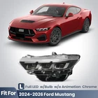 Full Led Headlight Chrome Black Driver Side W/ Model 2024-2026 Ford Mustang New. Price: $263.99.