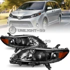 For 2011-2020 Toyota Sienna Projector Black Amber Headlights Corner Lamps Pair New. Price: $94.88.