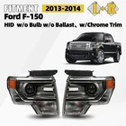 Hid Headlight 2013-2014 Ford F-150 W/o Bulb W/chrome Trim Left+right Pair New. Price: $405.00.