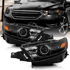 2013-2019 Ford Taurus Halogen Type Black Projector Headlights Headlamps Pair New. Price: $570.15.