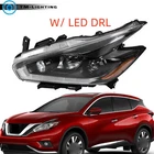 Headlight For 2018 Nissan Murano Left Side Halogen Black Headlamp W/ Led Drl New. Price: $111.81.
