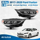 2017-2020 Ford Fusion Full Headlight W/bulb W/led Module Left+right Pair New. Price: $635.99.