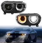 Pair/set Led Drl Halo Projector Headlight W/ Bulb For Dodge Challenger 2015-2023 New. Price: $199.99.