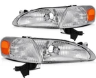 For Toyota Corolla 1998-2000 Headlights Assembly Front Headlamps Clear Lens New. Price: $69.99.