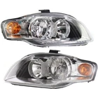 Lh Rh Headlight For Audi A4 Quattro 2005-2009 Halogen W/ Bulbs 06-08 Sedan/wagon New. Price: $274.32.