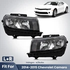 Pair Left+right Headlights For 2014-2015 Chevy Camaro Black Housing With Bulbs New. Price: $154.90.