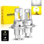 9003 H4 Led Headlight Bulbs High Beam Canbus Dual Color White Yellow 2PCS M6 New. Price: $33.24.