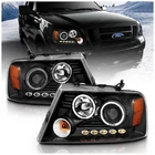 Anzo 111204 Headlamp Ford F-150 2004-2008 Left & Right Halogen Black Housing New. Price: $288.23.