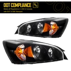 Kac Headlights Assembly Replacement For Chevy Malibu 2004-2008 Black Housing New. Price: $81.49.