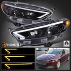 Jet Black Fits 2013-2016 Ford Fusion Sequential Led Signal Projector Headlights New. Price: $369.38.
